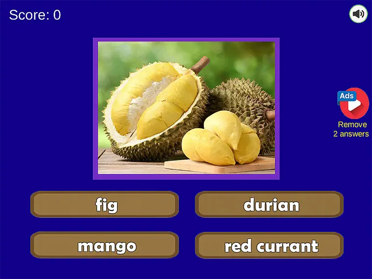 Play Guess The Fruit World Quiz - Free Puzzle game online