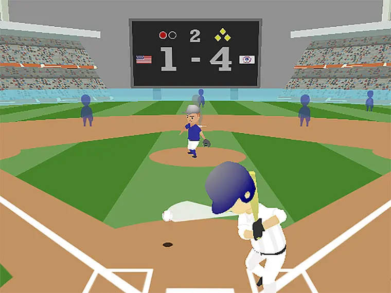 Play Hotfoot Baseball - Free Arcade game online